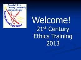 Ethics Training Powerpoint