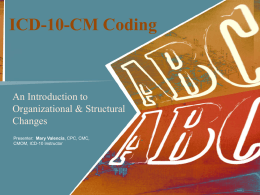 ICD-10-CM Coding