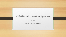 261446 Information Systems