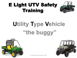 UTV "Buggy" Safety - E Light Safety, Training and Leadership Blog