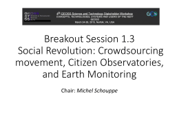 Breakout Session 1.3 Social Revolution