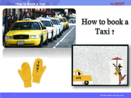 How to Book a Taxi