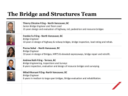 Frankie Fu P.Eng - North Vancouver, BC Bridge Engineer