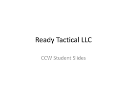 CCW Student Slide - Ready Tactical LLC