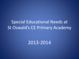 here - St. Oswald`s Church of England Primary Academy