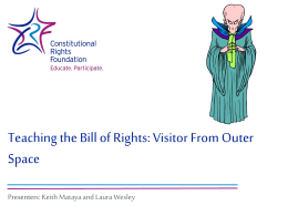 Webinar Presentations Slides - Constitutional Rights Foundation