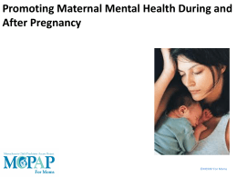 Assessment - MCPAP for Moms