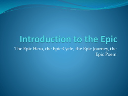 Introduction to the Epic