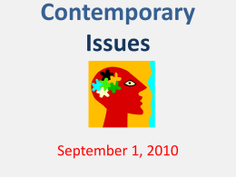 Sociology 101 - ContemporaryissuesatRutgers