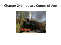 Chapter 24: Industry Comes of Age