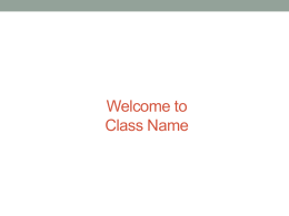 Sample Virtual Class Facilitator Guide Template