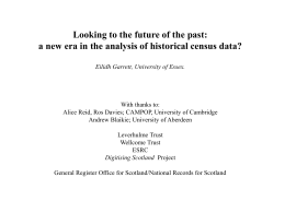 Dr. Eilidh Garrett - Biomathematics and Statistics Scotland