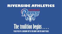 Fall Sports - Riverside High School