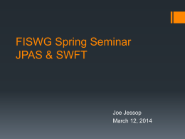 JPAS and SWFT