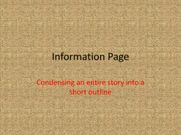 Information Page