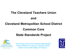 The Cleveland Teachers Union and Cleveland Metropolitan School