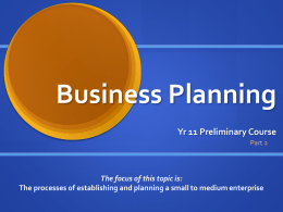 Business Planning - Study Is My Buddy 2016
