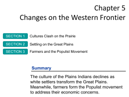 Chapter 5 Changes on the Western Frontier