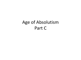 ppt Age of Absolutism, Part C