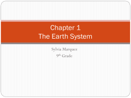 Chapter 1 The Earth System