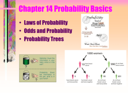 Chapters 14 Laws of Probability, Odds and