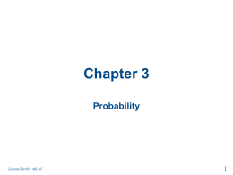 Chapter 3 - Probability