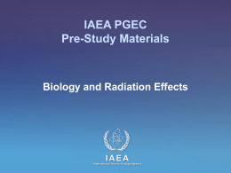 IAEA Biology - 2012 07 - International Atomic Energy Agency