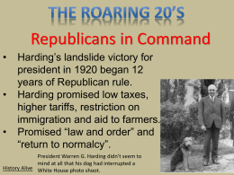 The Roaring 20`s History Alive