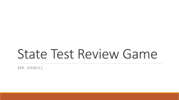 State Test Review Game
