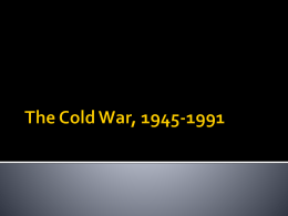 Cold War Lecture 2016