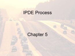IPDE Process - HubbArd Driver Ed