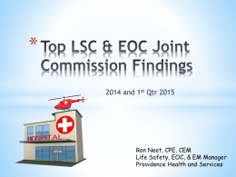 Top 10 Joint Commission Findings