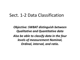 Sect. 1-2 Data Classification