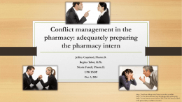 Conflict management in the pharmacy: adequately preparing