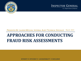 Fraud Risk Assessments - Association of Government Accountants