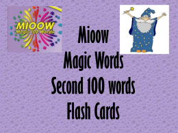 Mioow Magic 100 Words Flash Cards - St Peter`s