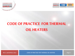 Thermal Oil precautions