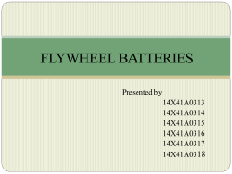 Flywheel batteries