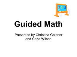 Guided Math Powerpoint