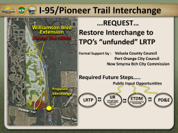 I-95/Pioneer Trail Interchange