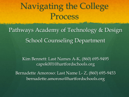 Navigating the College Process - Pathways Academy of Technology