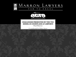 Agta Presentation - Marron Lawyers Los Angeles