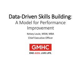 Data-Driven Skills Building: A Model for Performance Improvement