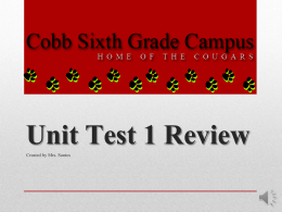 Reading Review - Galena Park ISD Moodle