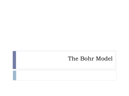the bohr model timson