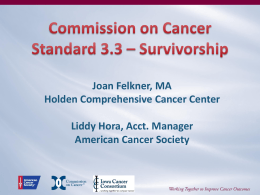 Joan Felkner, MA - Iowa Cancer Consortium