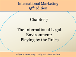 7 Marketing Laws - International Business courses