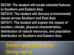South and East Asia Geography