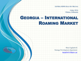 DNC SPAM - Kick-off Meeting of Roaming Expert Working Group of