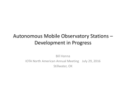Autonomous Mobile Observing Stations